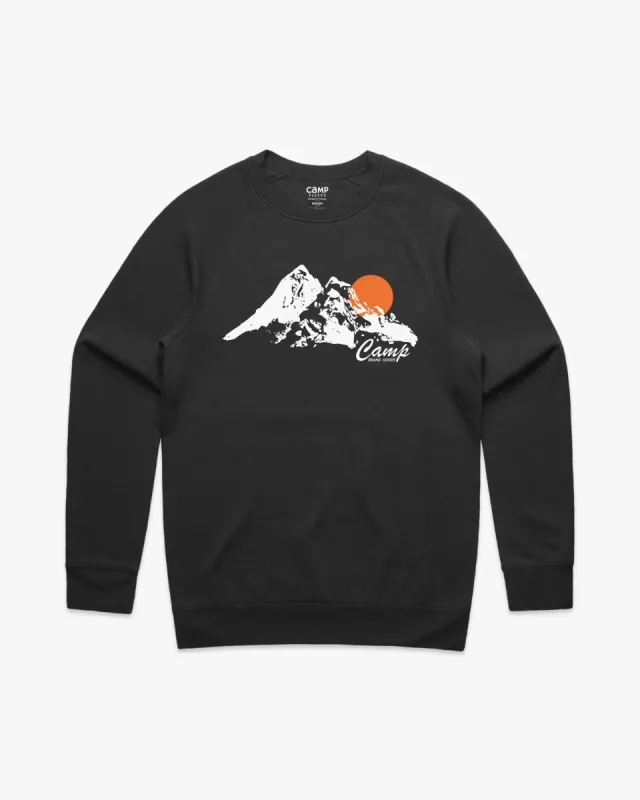 Rocky Mountain Raglan Crew sold by Camp Brand Goods