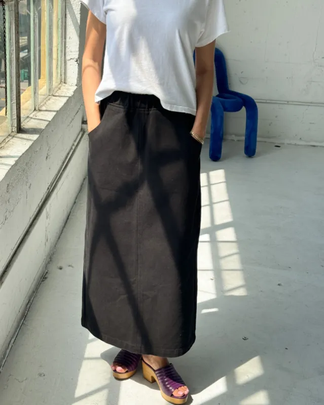 Long City Skirt Black sold by Camp Brand Goods