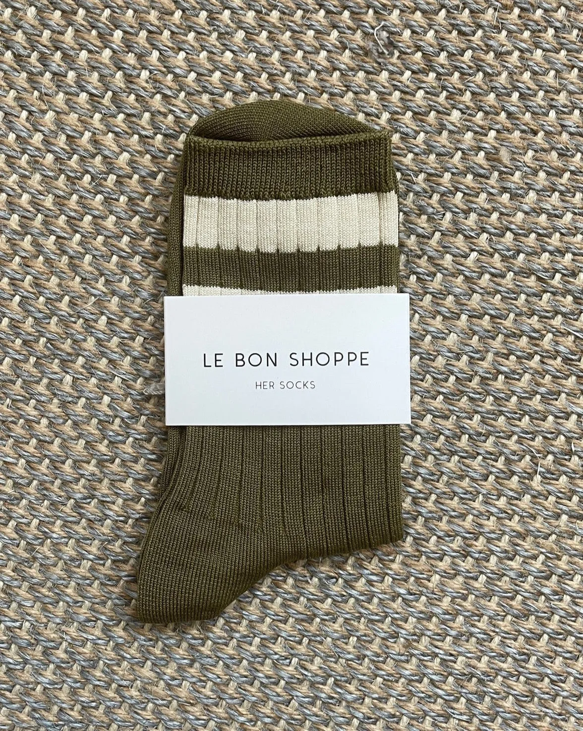 Varsity Her Socks Fern sold by Camp Brand Goods product image thumbnail 4