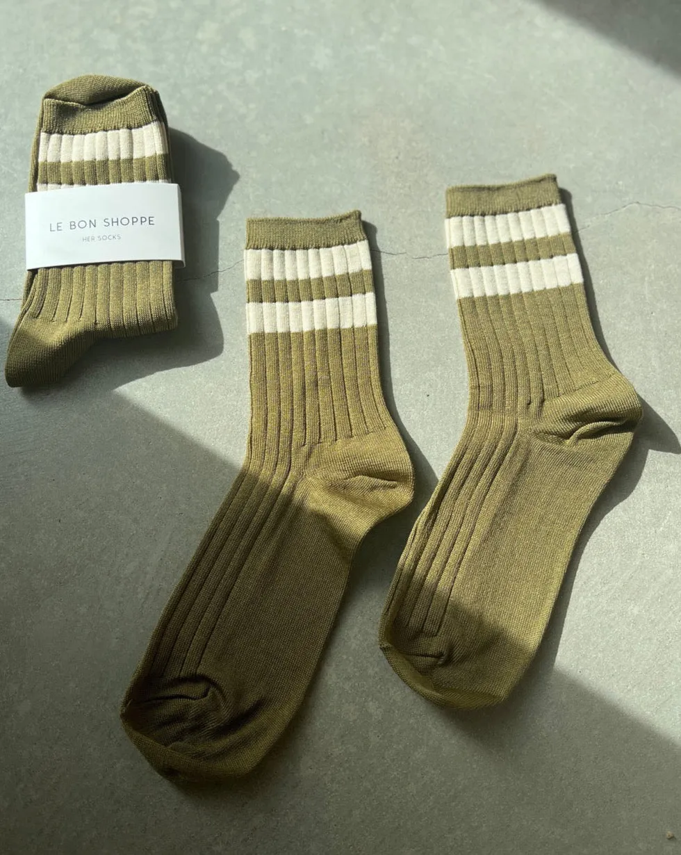 Varsity Her Socks Fern sold by Camp Brand Goods product image thumbnail 2