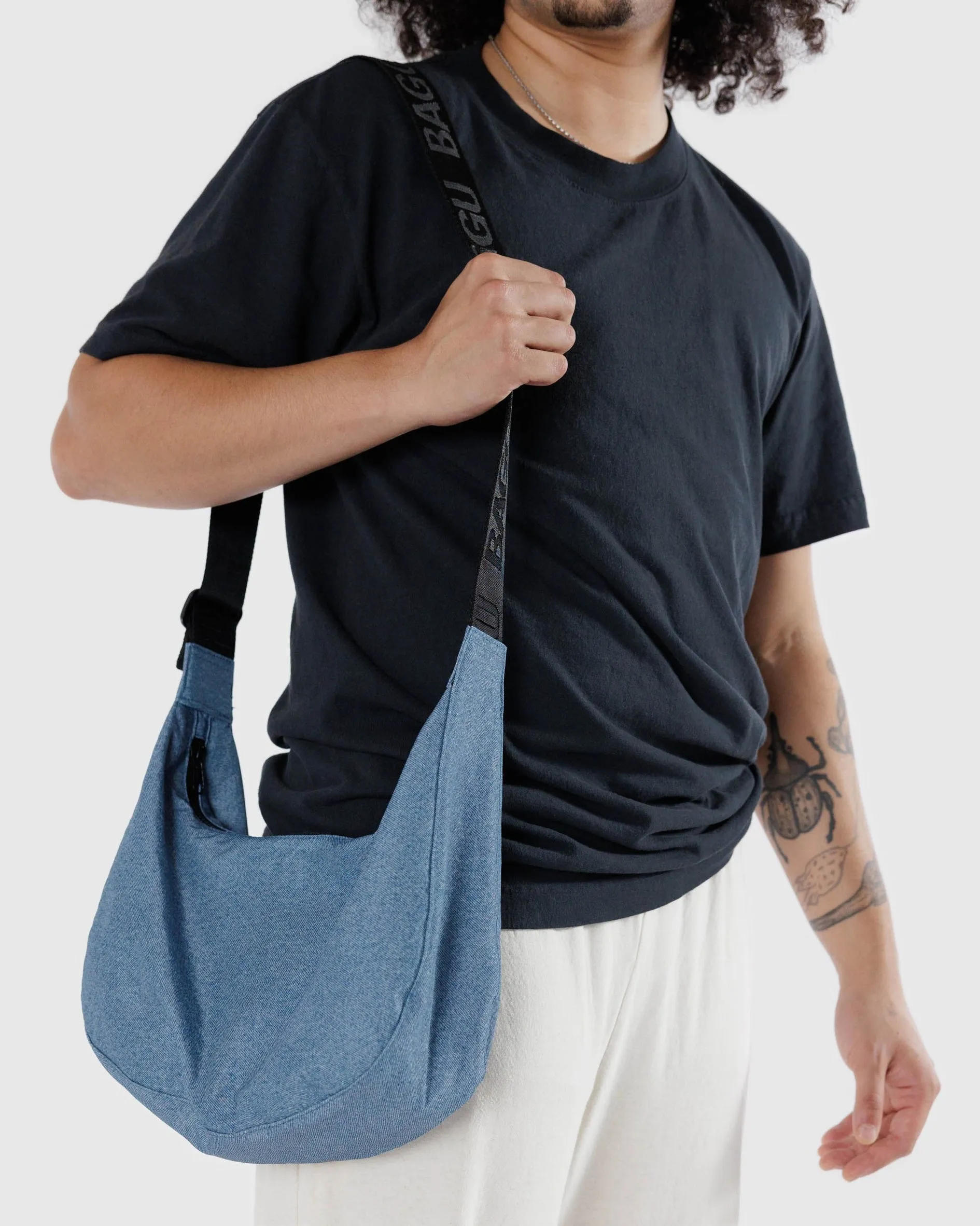 Medium Nylon Crescent Bag Digital Denim sold by Camp Brand Goods product image thumbnail 3