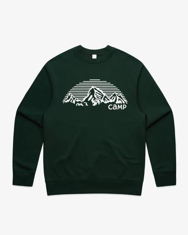 Mountain Arch Relax Crew sold by Camp Brand Goods