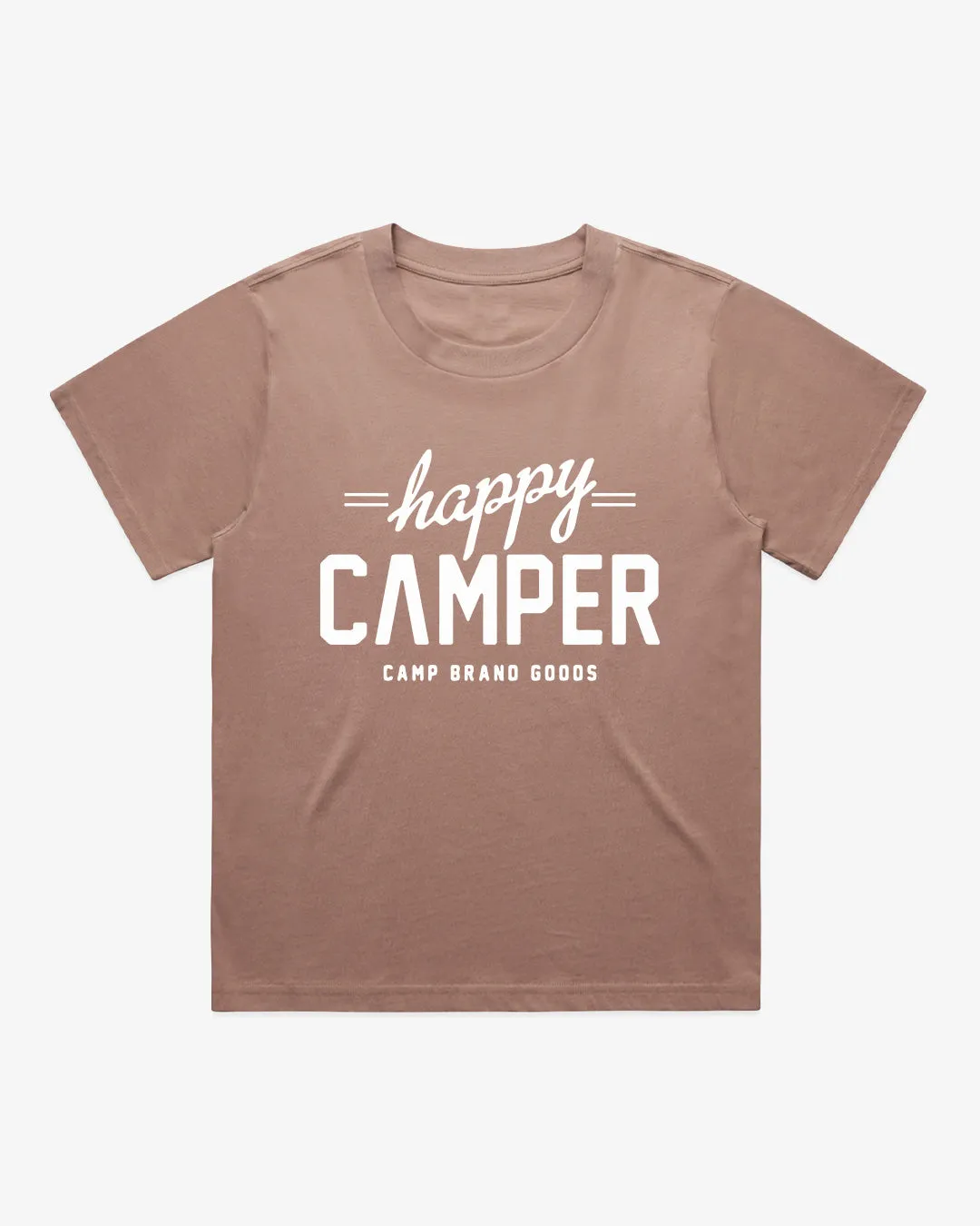 Happy Camper W Easy Tee sold by Camp Brand Goods