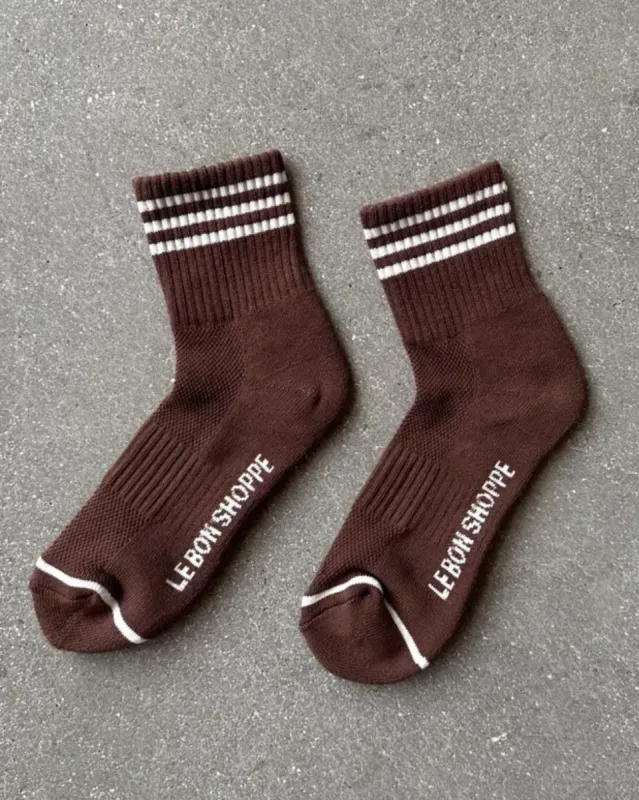 Girlfriend Socks Mahogany sold by Camp Brand Goods