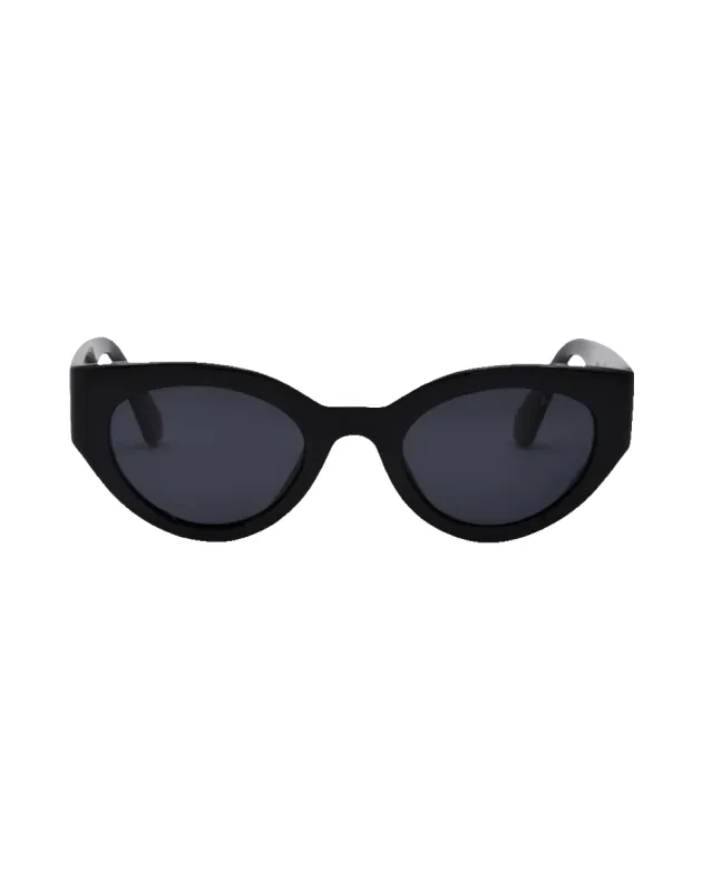 Ashbury Sky Sunglasses Black/Smoke Polarized Lens made by I-Sea