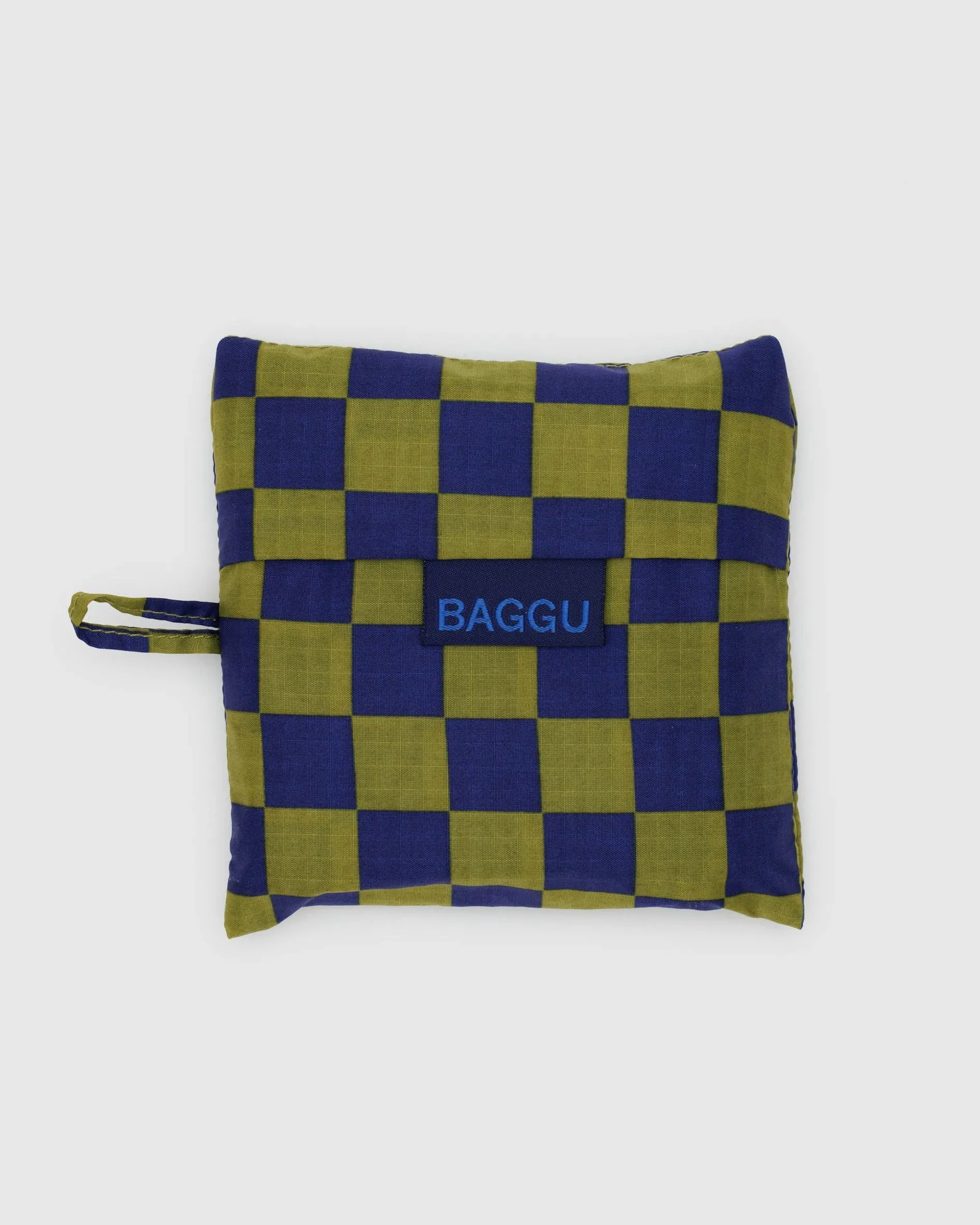 Standard Baggu Pear Navy Check sold by Camp Brand Goods product image thumbnail 4