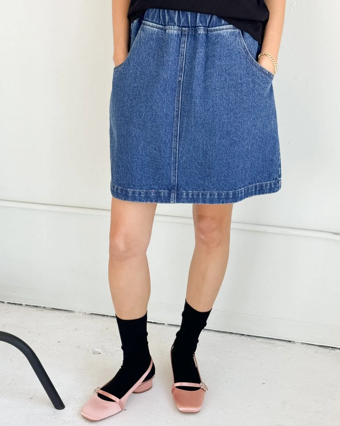 City Skirt Blue Denim sold by Camp Brand Goods