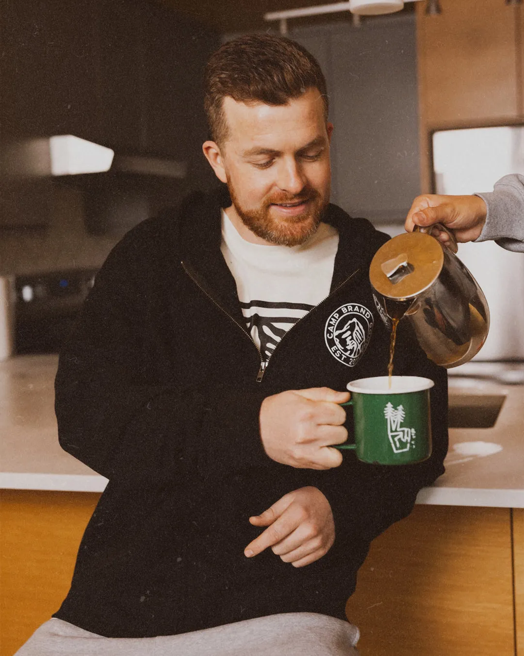 Heritage Crest Zip Hoodie sold by Camp Brand Goods product image thumbnail 2