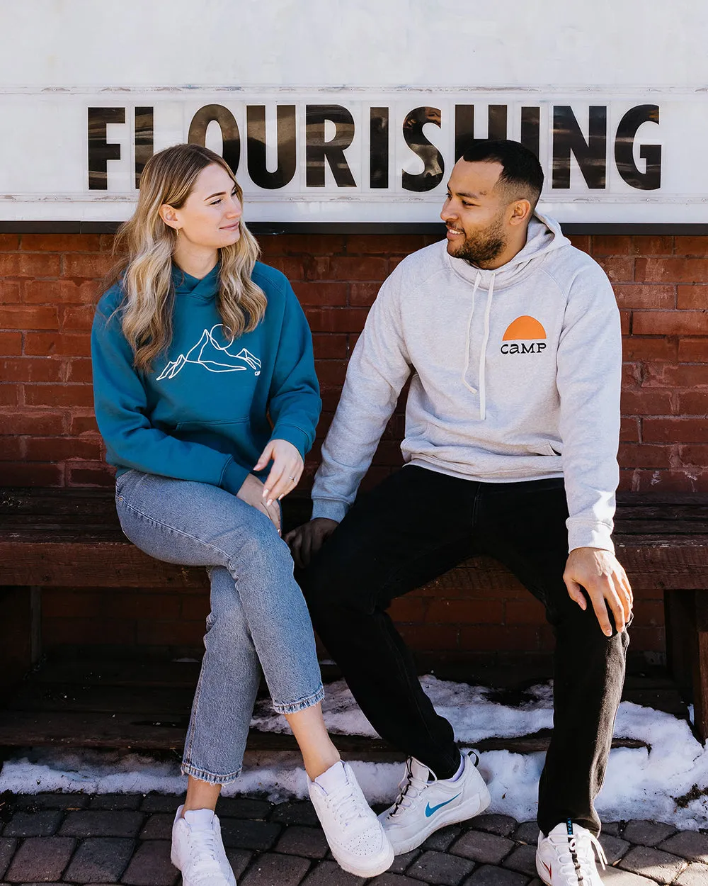 Golden Sun Cowl Neck Hoodie sold by Camp Brand Goods product image thumbnail 3