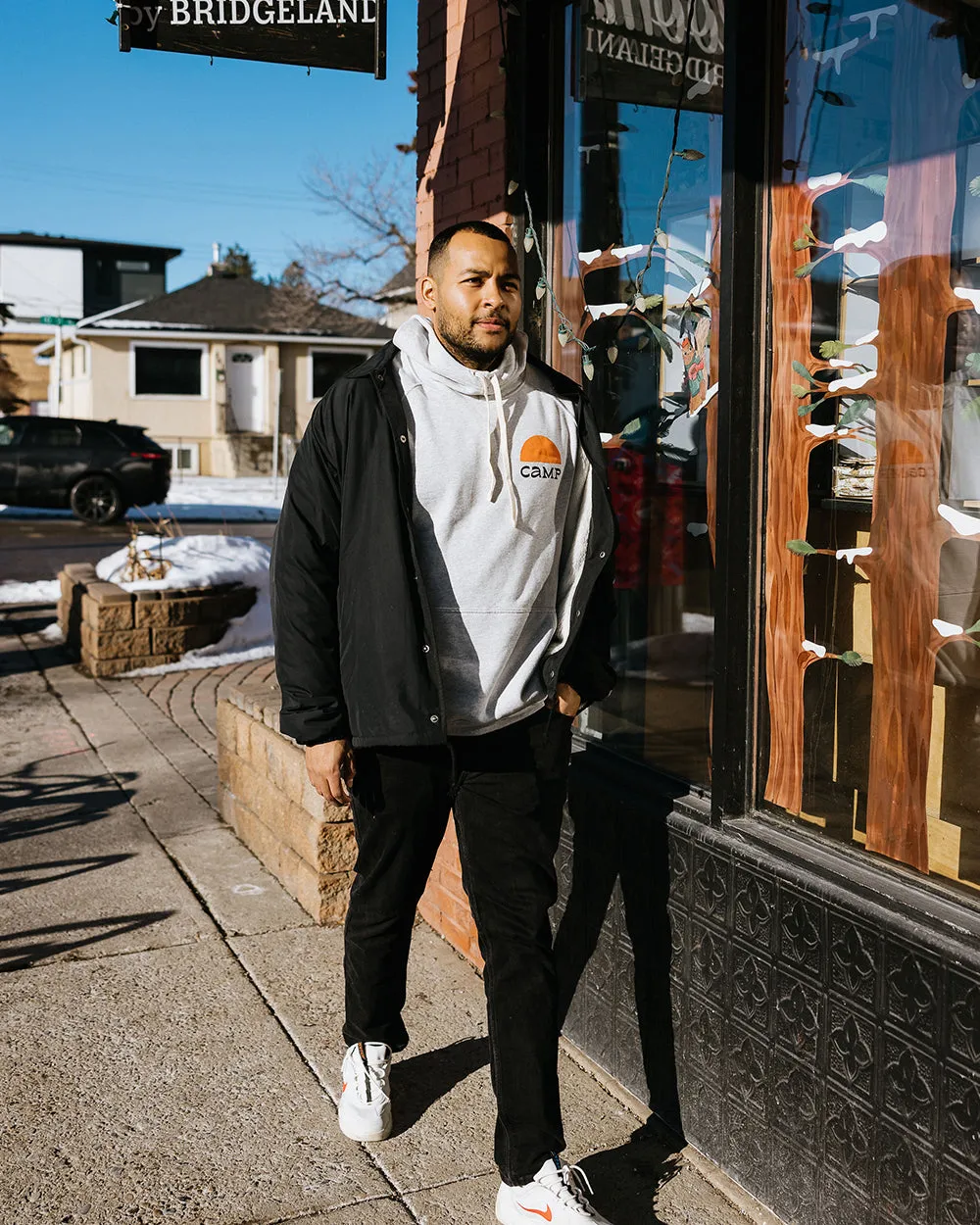 Golden Sun Cowl Neck Hoodie sold by Camp Brand Goods product image thumbnail 4