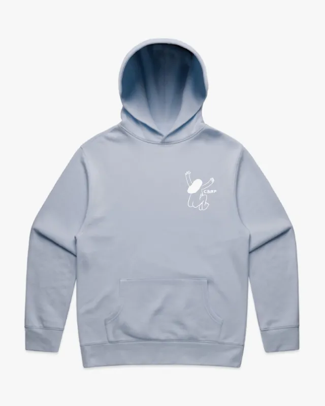 Skinny Dippers Hoodie - Powder Blue sold by Camp Brand Goods