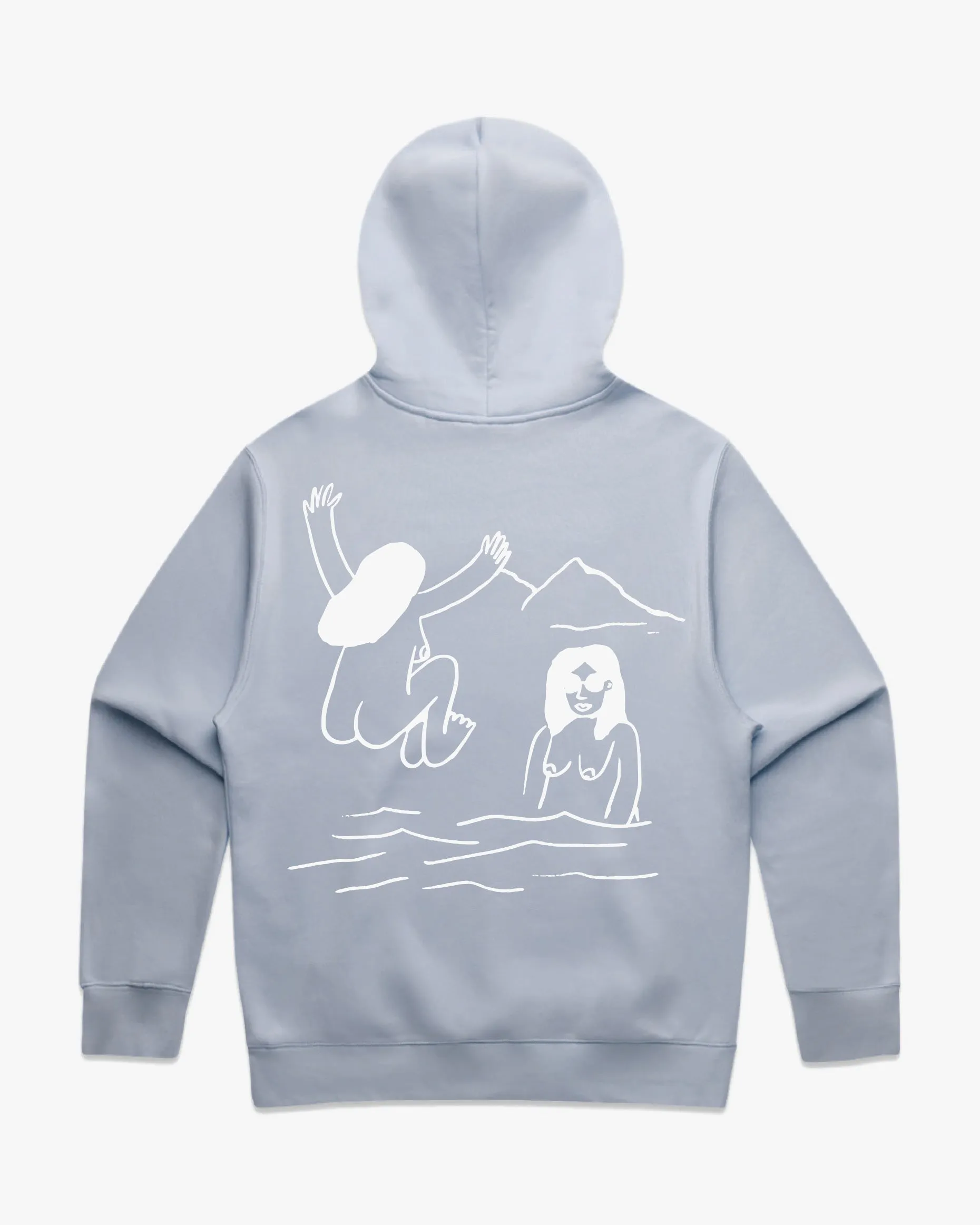 Skinny Dippers Hoodie - Powder Blue sold by Camp Brand Goods product image thumbnail 2