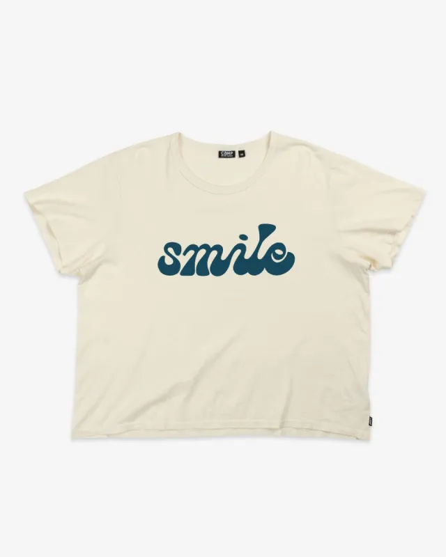 Smile Box-Cut Tee sold by Camp Brand Goods