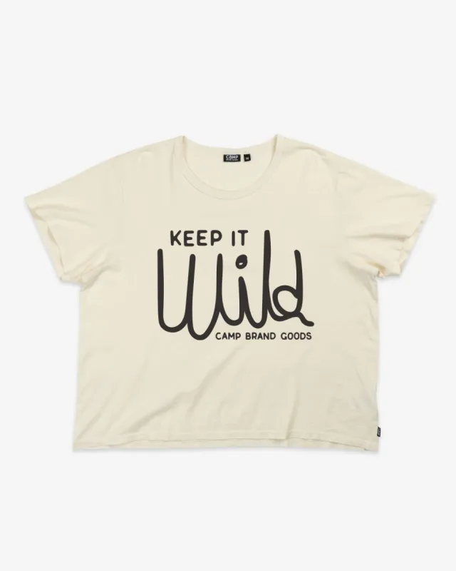 Keep it Wild Box-Cut Tee sold by Camp Brand Goods