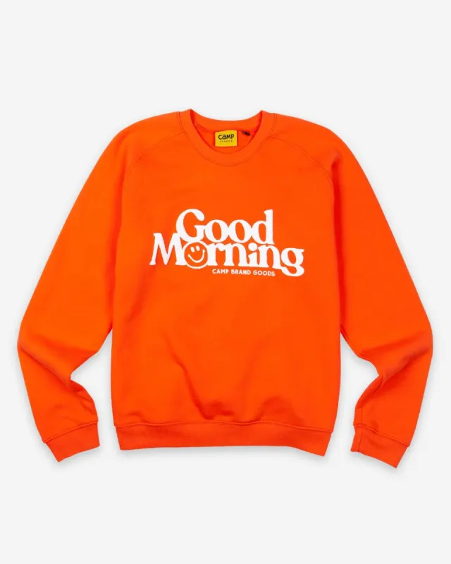 Good Morning Sweatshirt sold by Camp Brand Goods