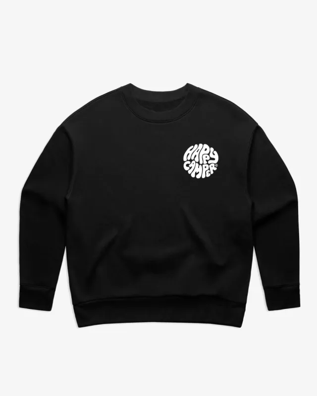 Happy Camper Crest W Crew sold by Camp Brand Goods