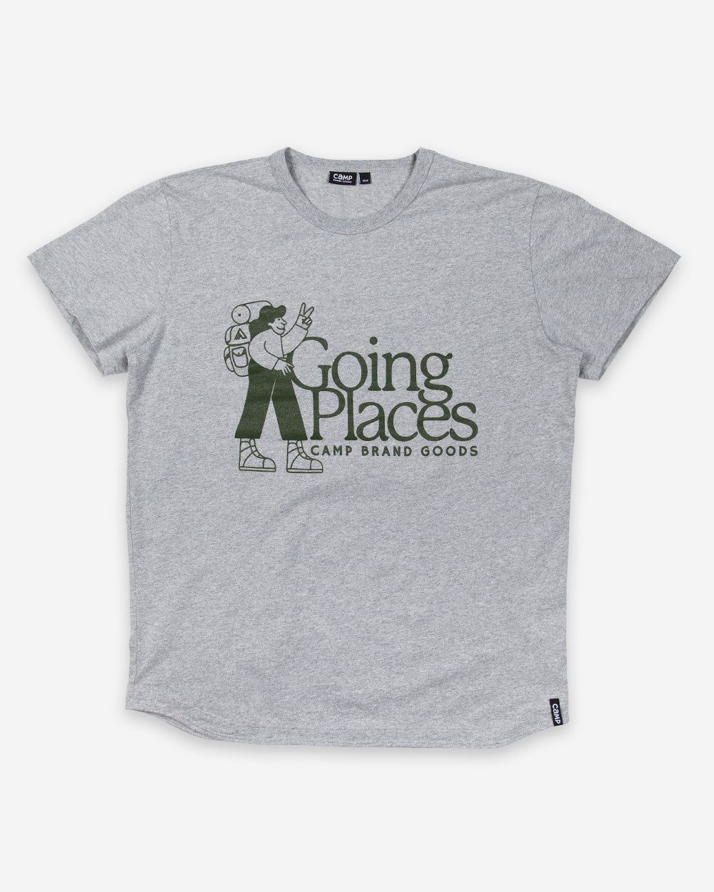 Going Places Curved Hem T-Shirt sold by Camp Brand Goods