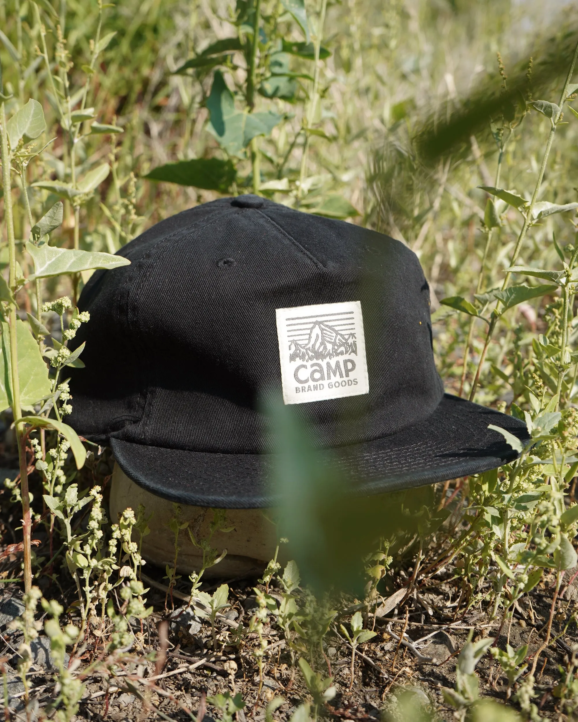 Heritage Logo 6 Panel Camp Hat - Black sold by Camp Brand Goods product image thumbnail 2