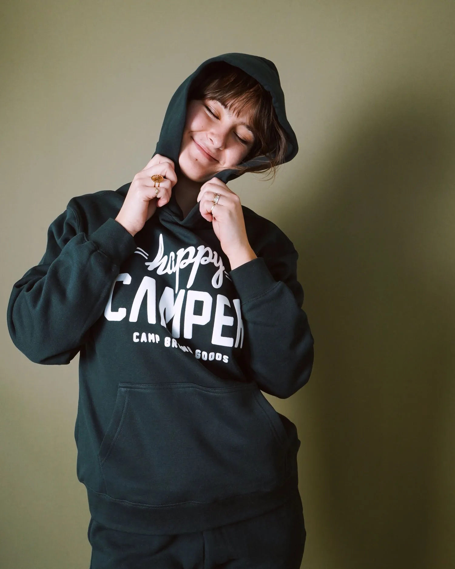 Happy Camper Hoodie sold by Camp Brand Goods product image thumbnail 2