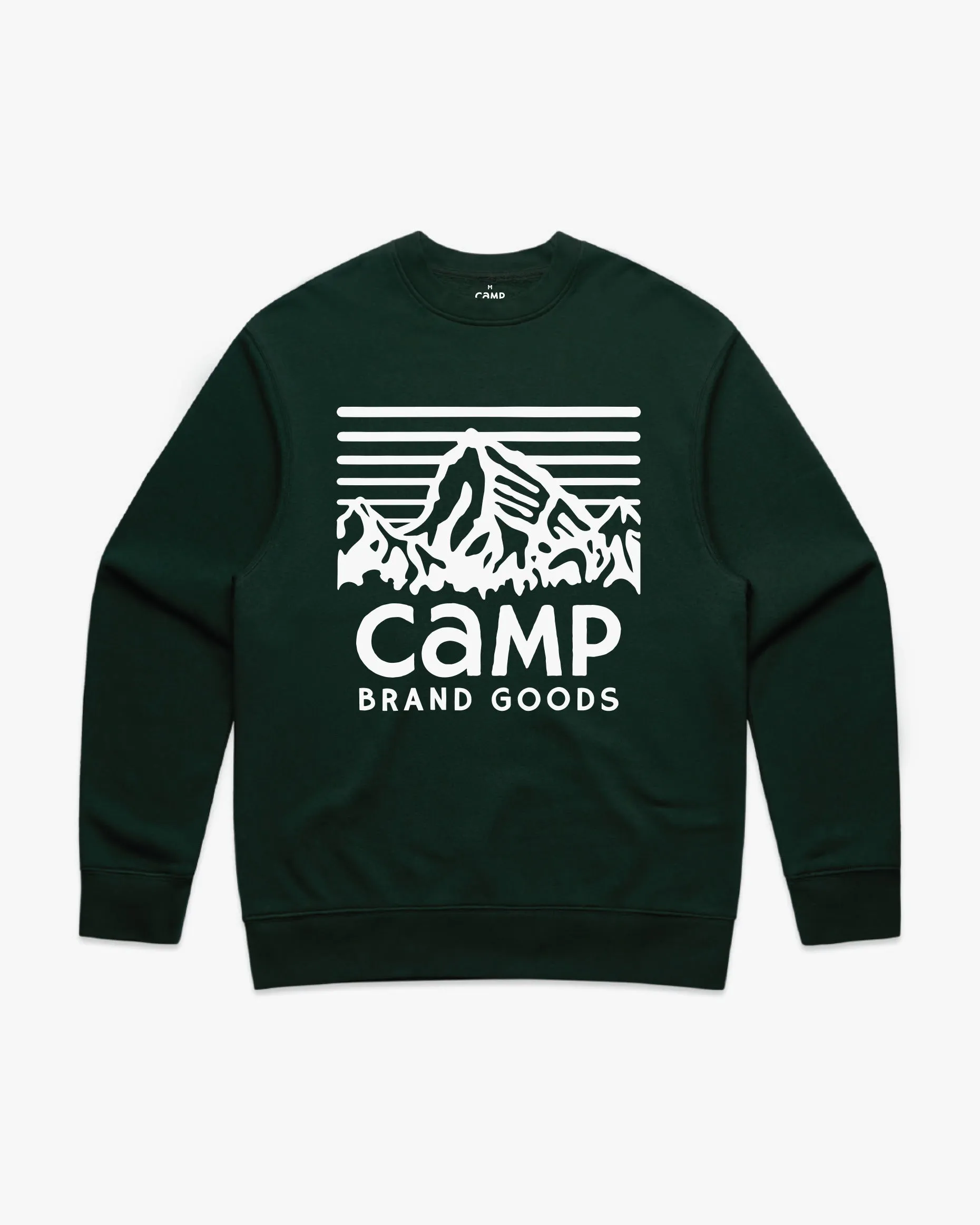 Heritage Logo Relax Crew - Pine sold by Camp Brand Goods