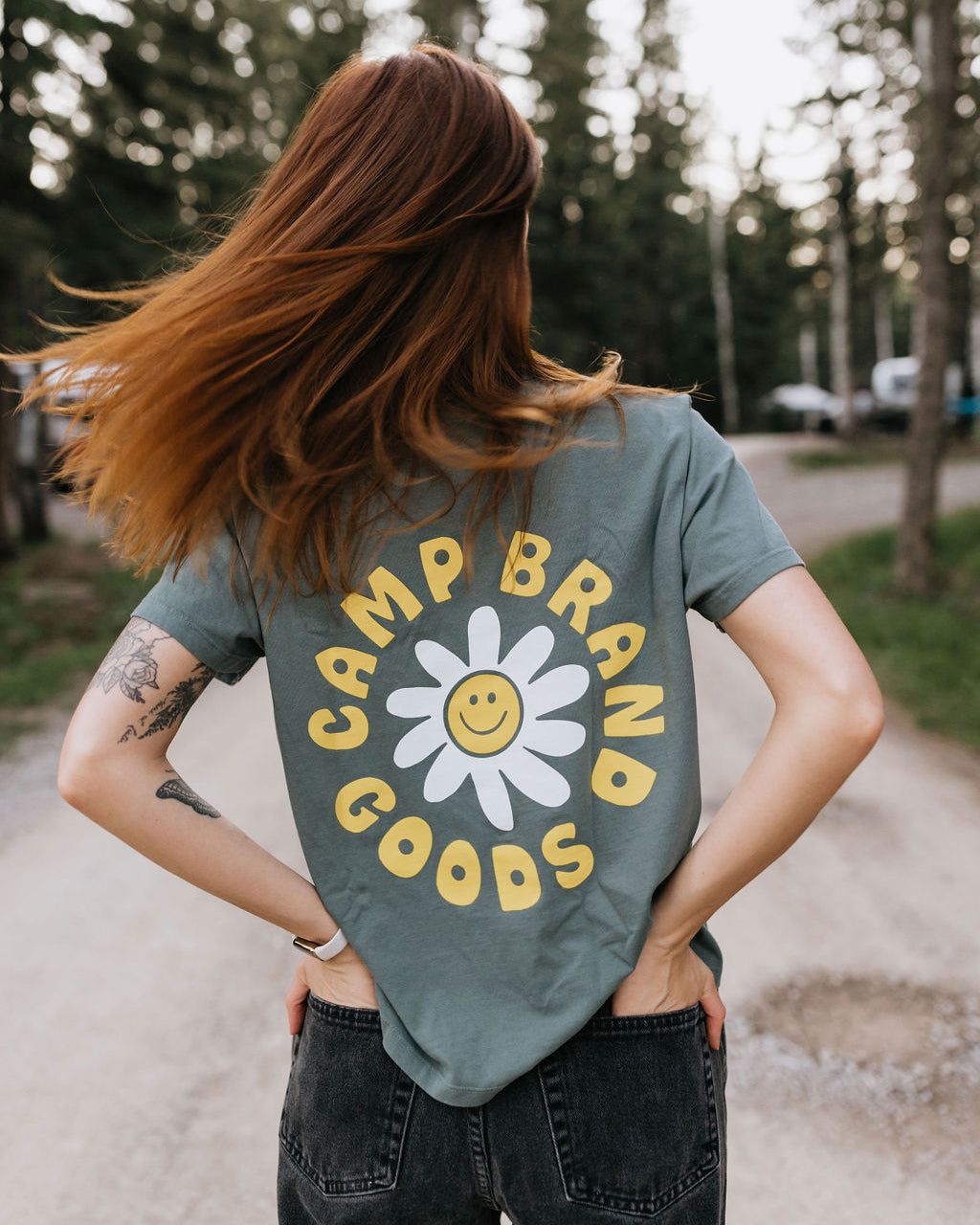 Flower Power Boxy T-Shirt sold by Camp Brand Goods product image thumbnail 3