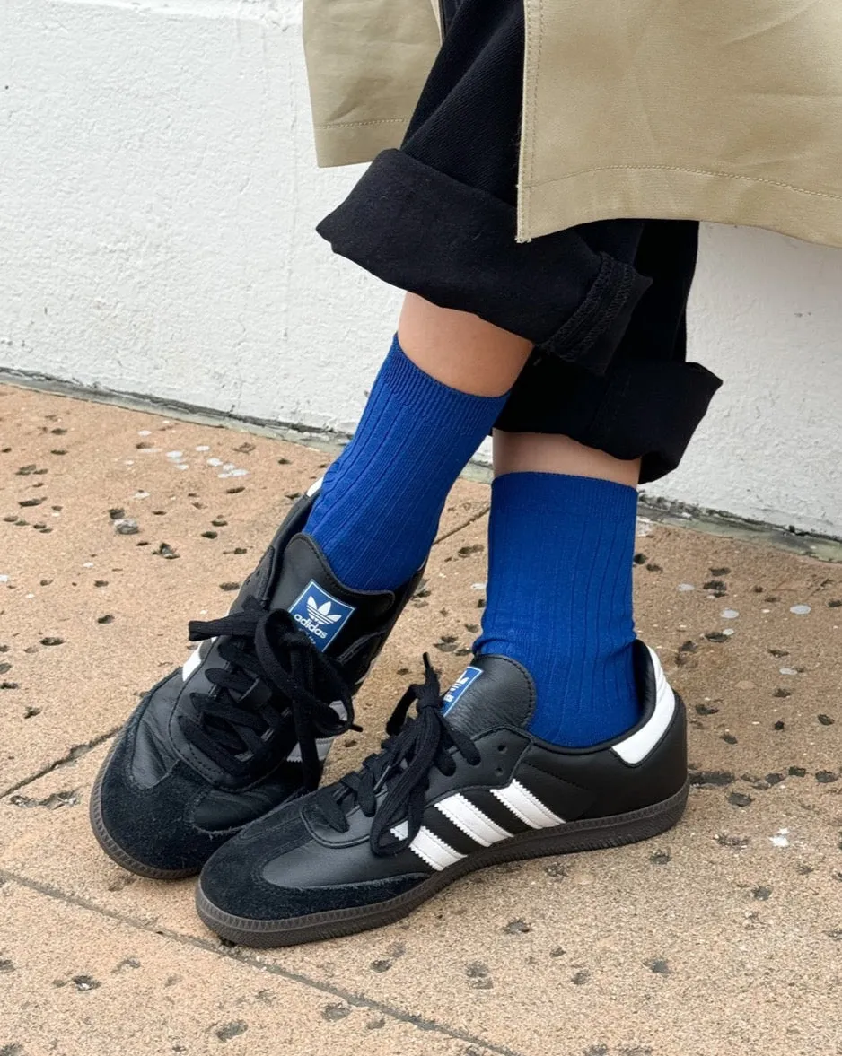 Her Socks Cobalt sold by Camp Brand Goods product image thumbnail 4
