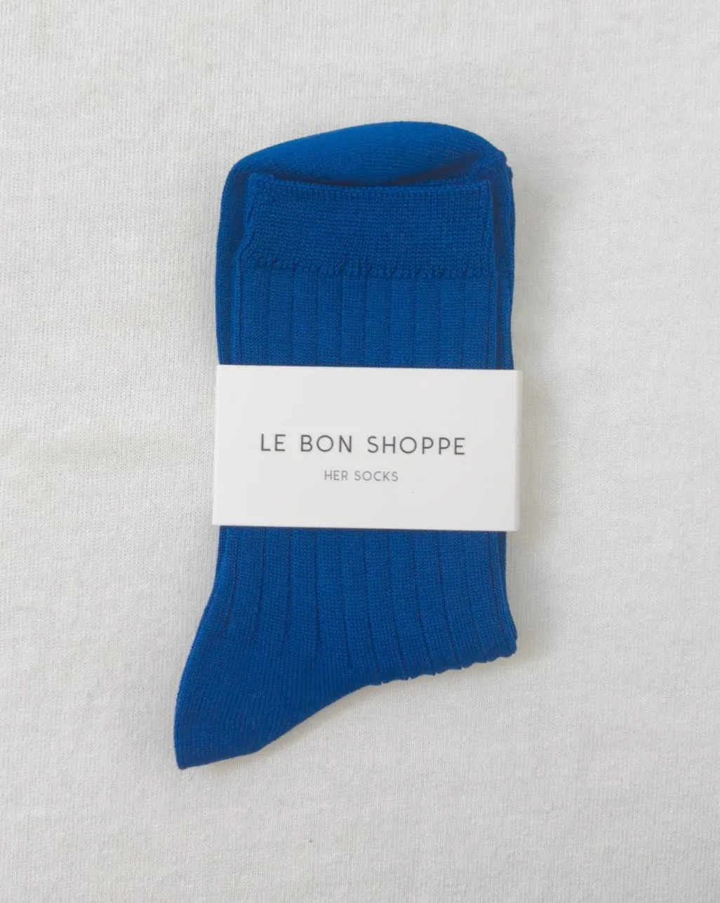 Her Socks Cobalt sold by Camp Brand Goods product image thumbnail 2