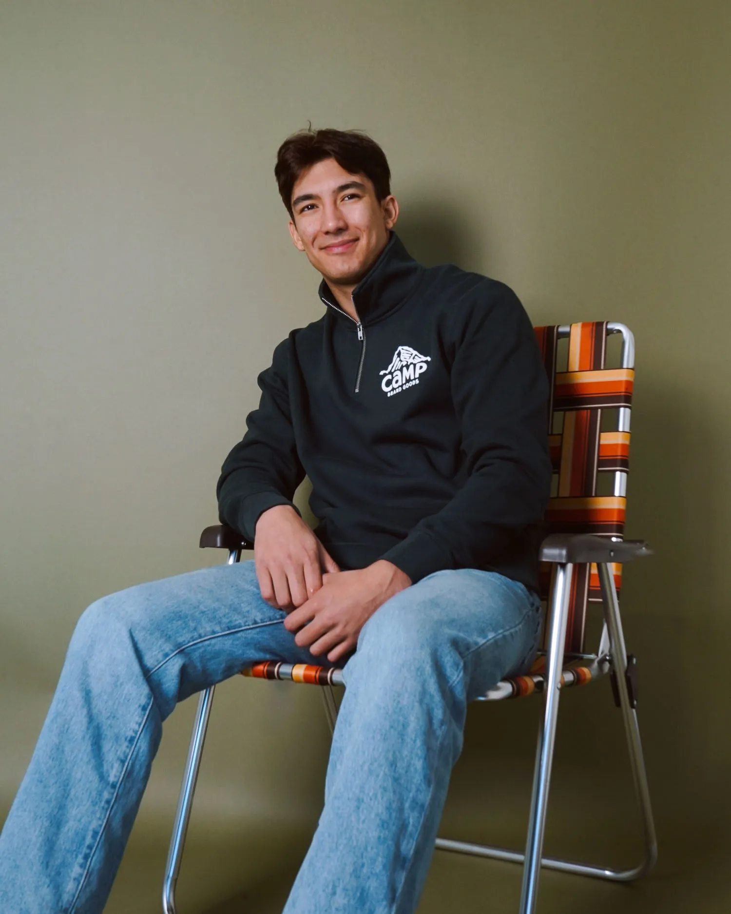 Peak Logo 1/4 Zip sold by Camp Brand Goods product image thumbnail 2