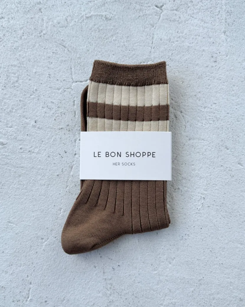 Varsity Her Socks Toffee sold by Camp Brand Goods product image thumbnail 2