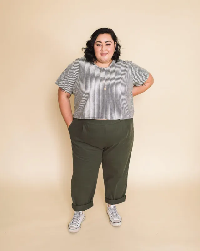 Strait Pant Cotton Twill Olive sold by Camp Brand Goods