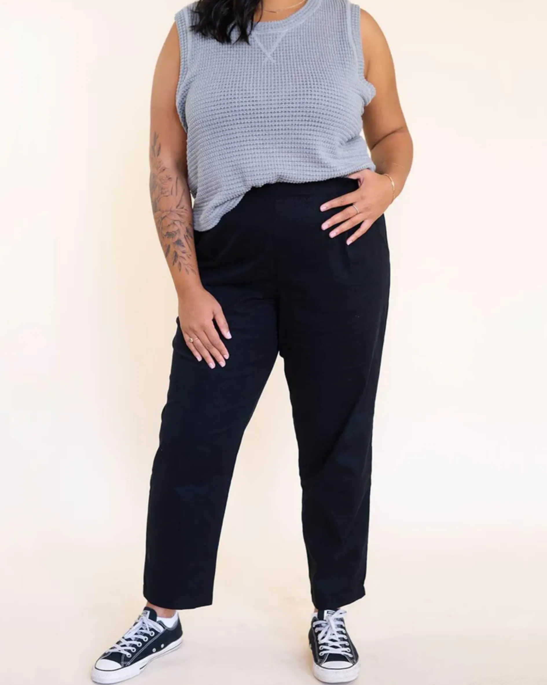 Strait Pant Cotton Twill Black sold by Camp Brand Goods