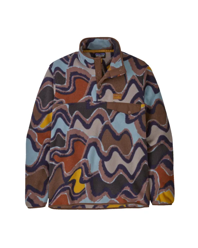 Men's LW Synchilla Snap-T Pullover Currents: Dulse Mauve sold by Camp Brand Goods