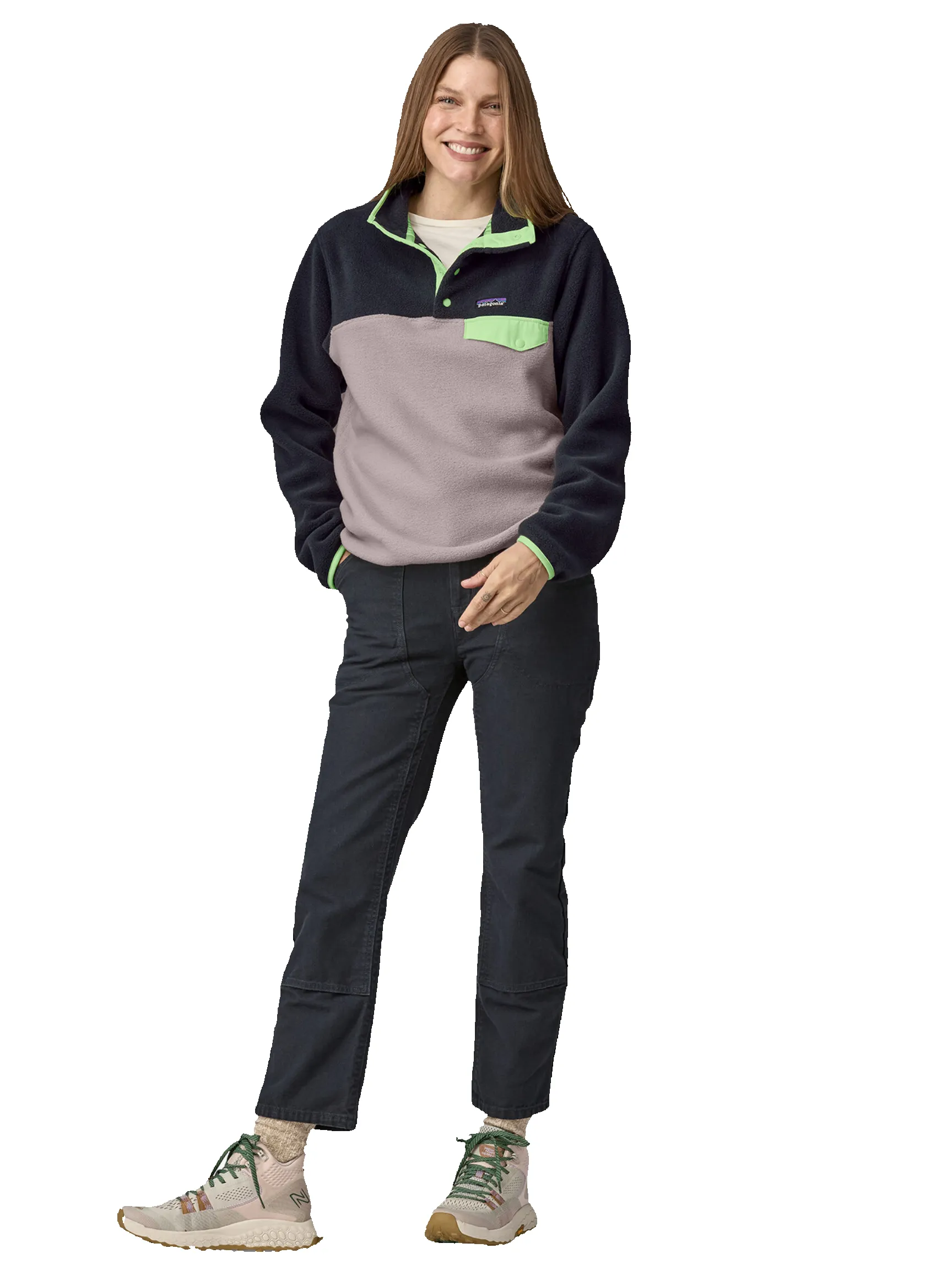 Women's LW Synchilla Snap-T Pullover Echo Purple sold by Camp Brand Goods product image thumbnail 4