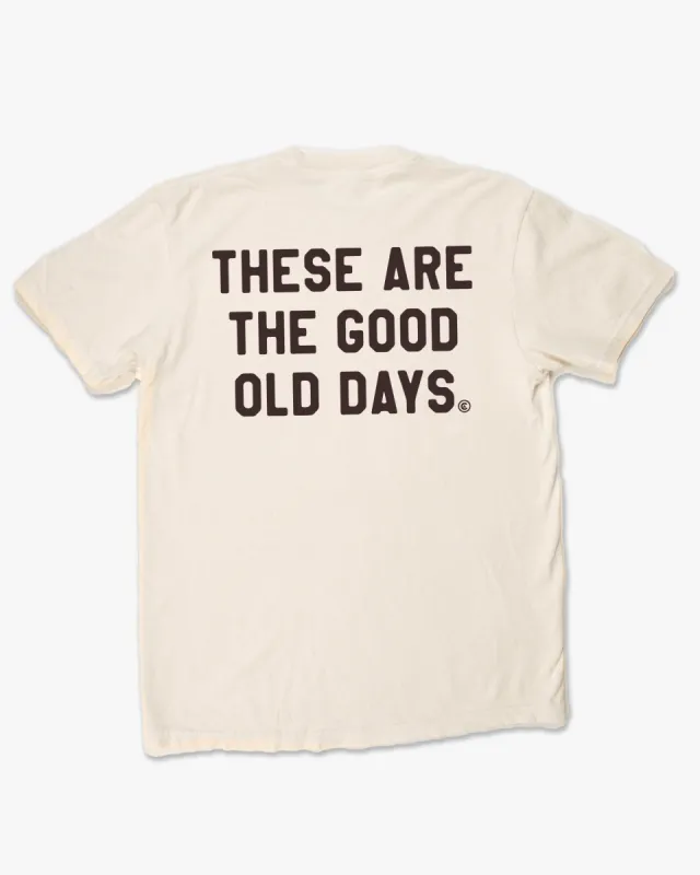 Good Ol Days Vintage Wash Tee - Ivory sold by Camp Brand Goods