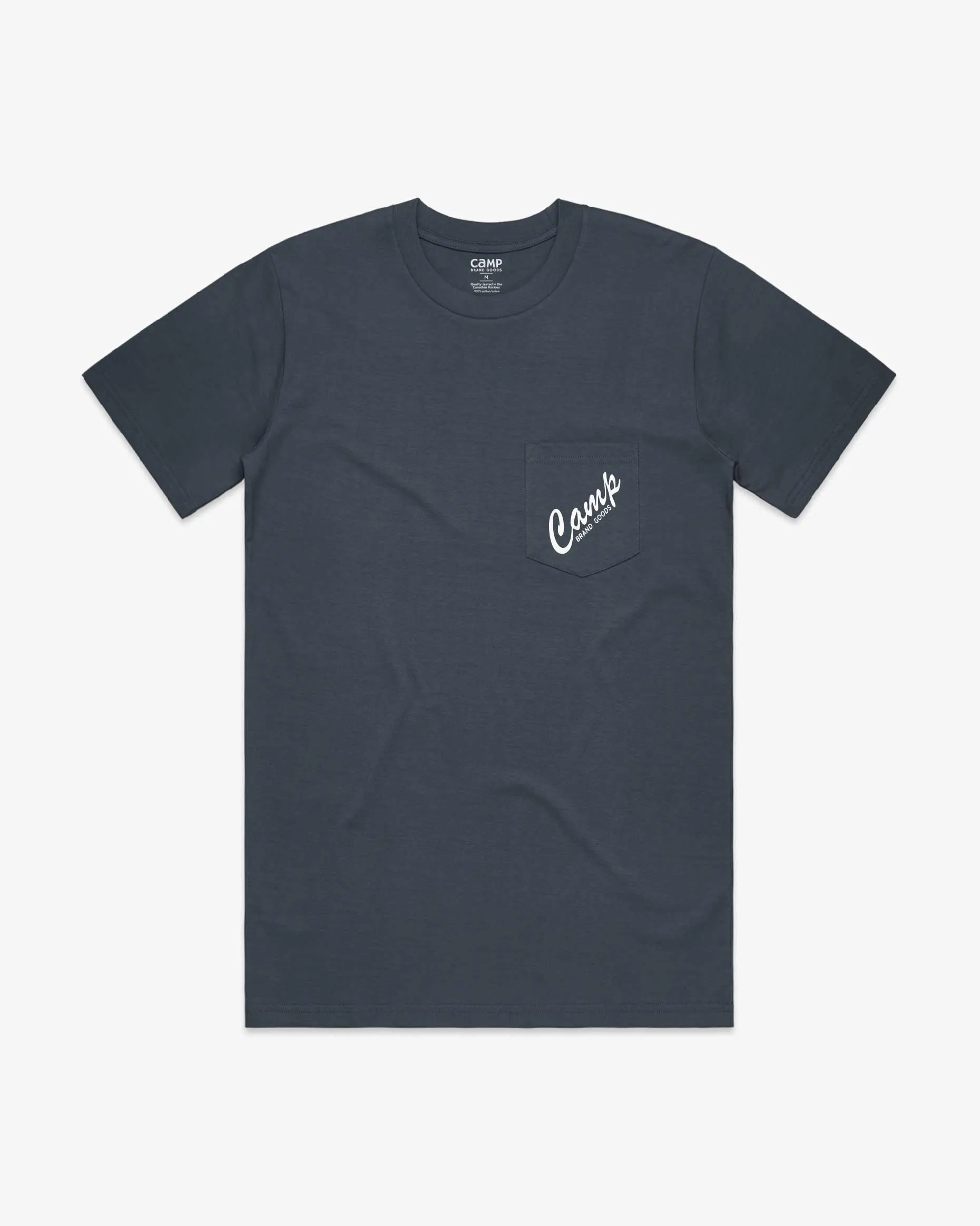 Rocky Mountain Pocket Tee - Petrol Blue sold by Camp Brand Goods