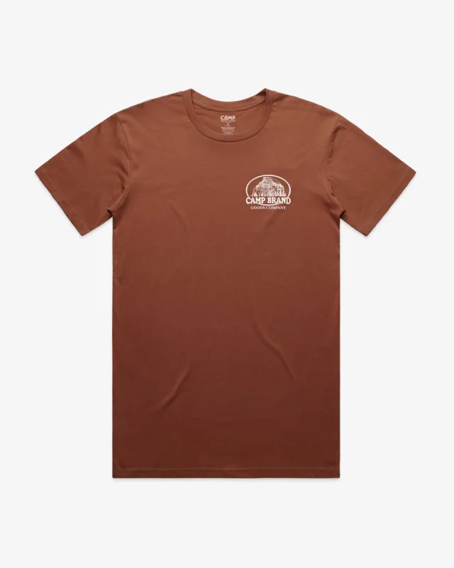Half Dome Classic Tee - Clay sold by Camp Brand Goods