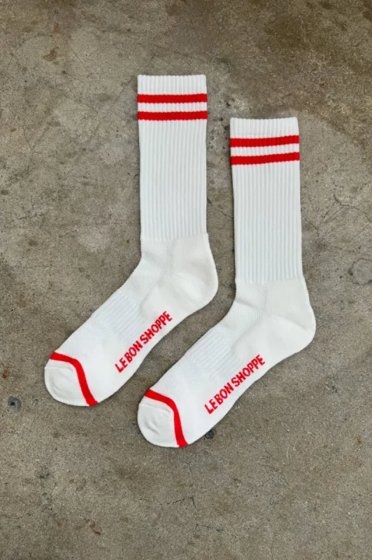 Extended Boyfriend Socks Clean White sold by Camp Brand Goods