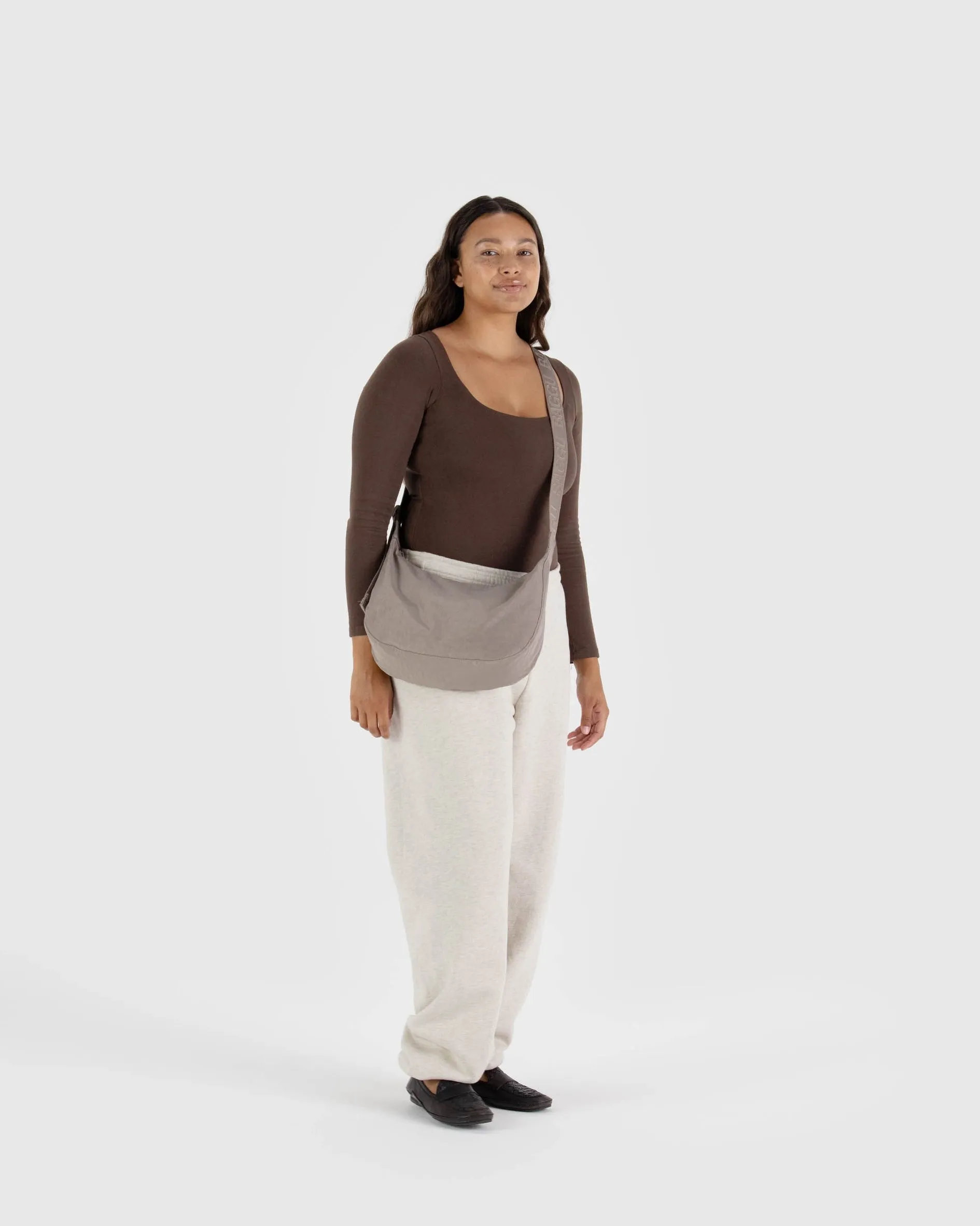 Medium Nylon Crescent Bag Dove sold by Camp Brand Goods product image thumbnail 3