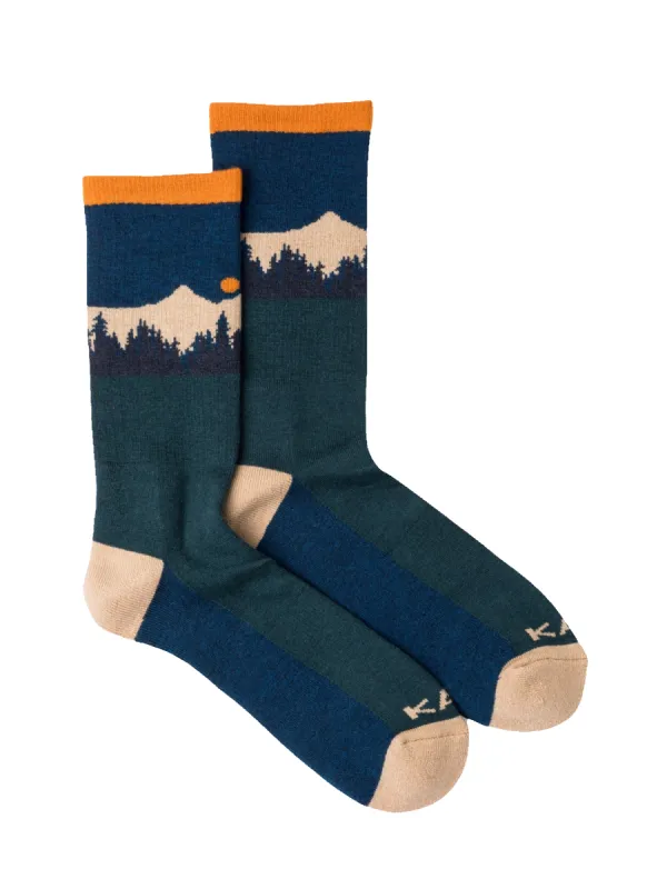 Moonwalk Socks Mountain Stripe made by Kavu