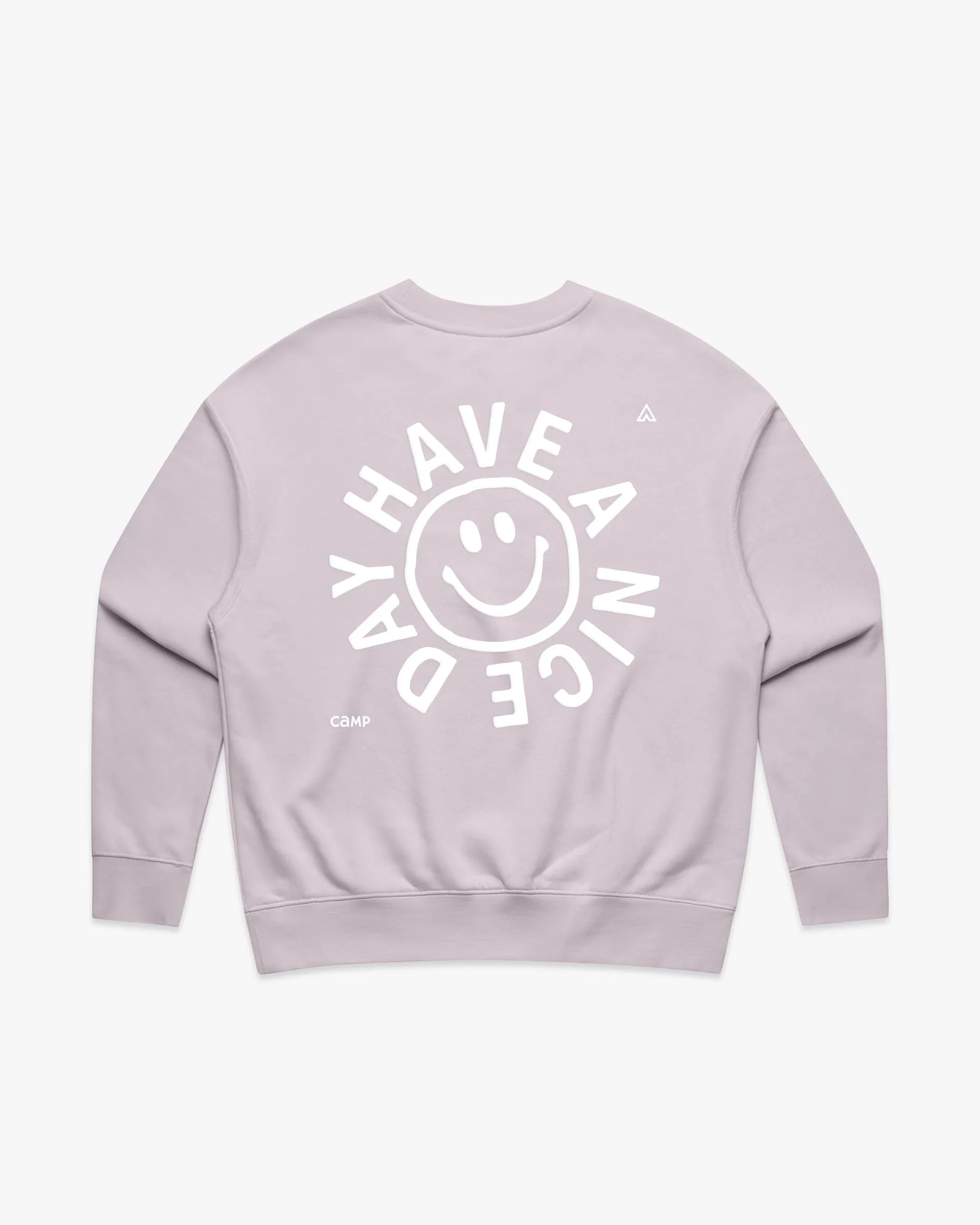 Nice Day Womens Crew - Lilac sold by Camp Brand Goods