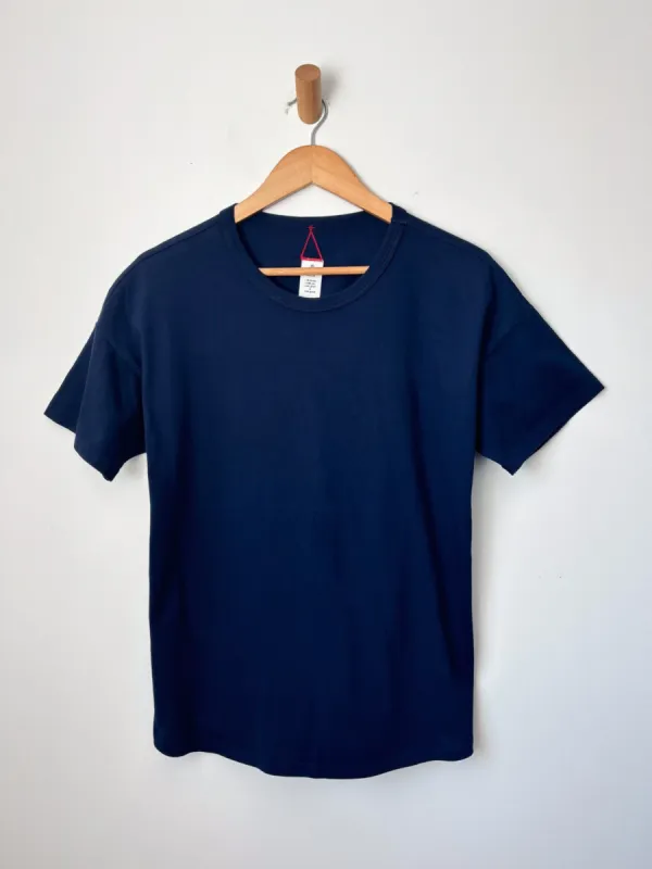 Her Tee Navy sold by Camp Brand Goods