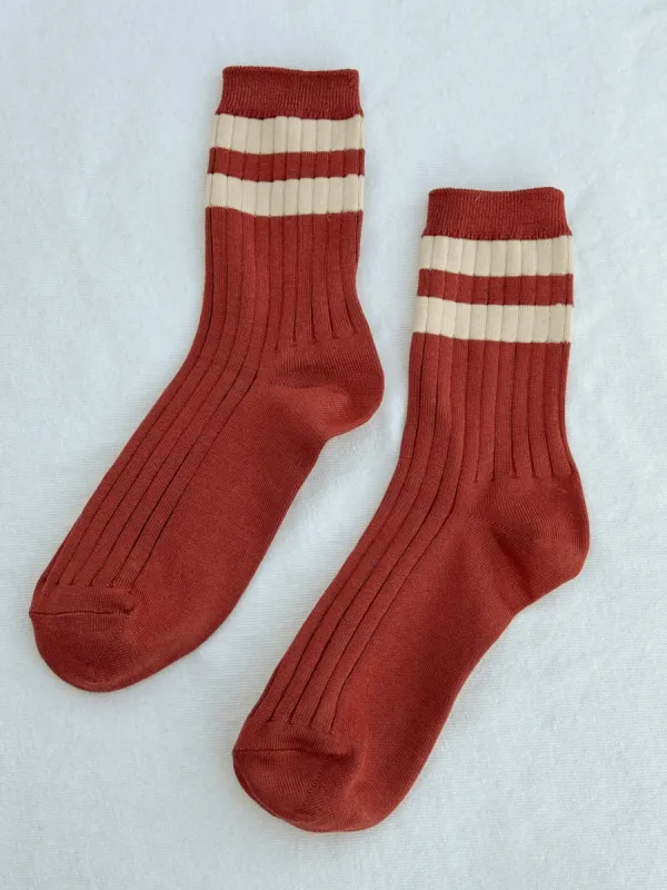 Varsity Her Socks Tandoori sold by Camp Brand Goods