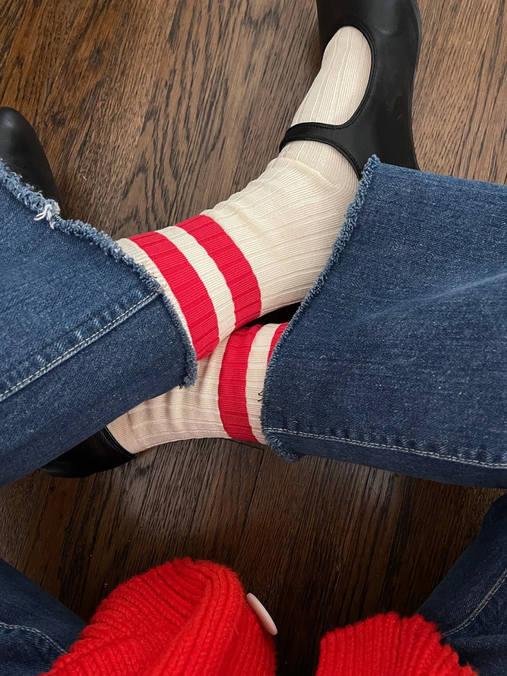 Varsity Her Socks Red sold by Camp Brand Goods product image thumbnail 4