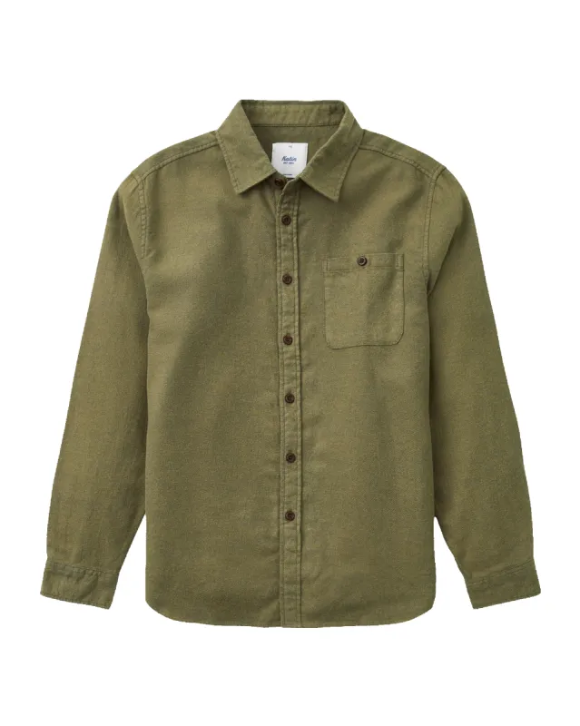 Twiller Flannel Olive sold by Camp Brand Goods