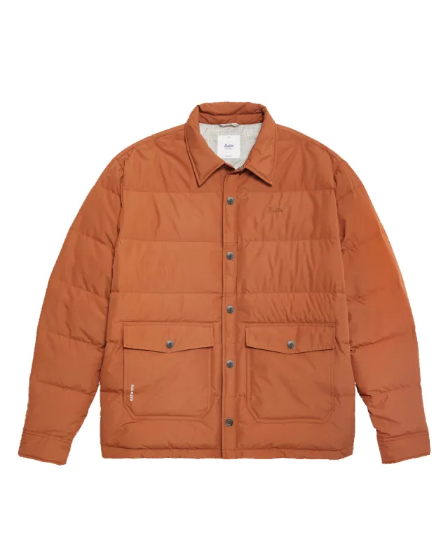 OTG Yukon Puffer Jacket Brick sold by Camp Brand Goods