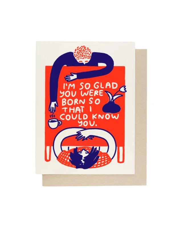 I'm So Glad Birthday Card sold by Camp Brand Goods