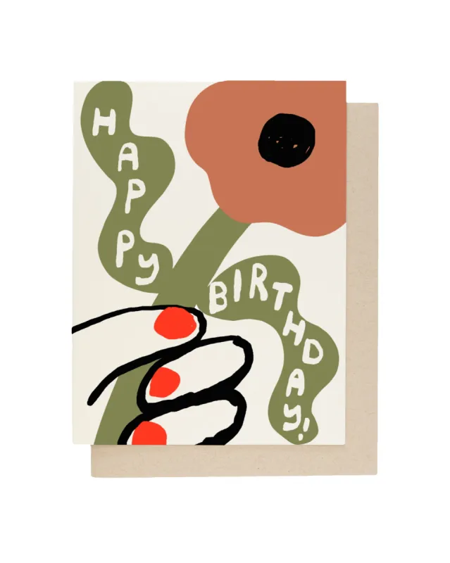 Birthday Flower Card sold by Camp Brand Goods