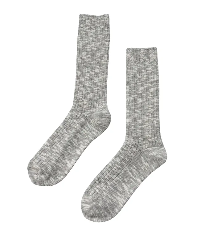 Cottage Socks Heather Grey sold by Camp Brand Goods