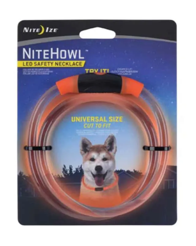 NiteHowl LED Safety Necklace Orange sold by Camp Brand Goods