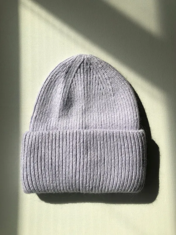 Royal Angora Wool Beanie Lavender sold by Camp Brand Goods